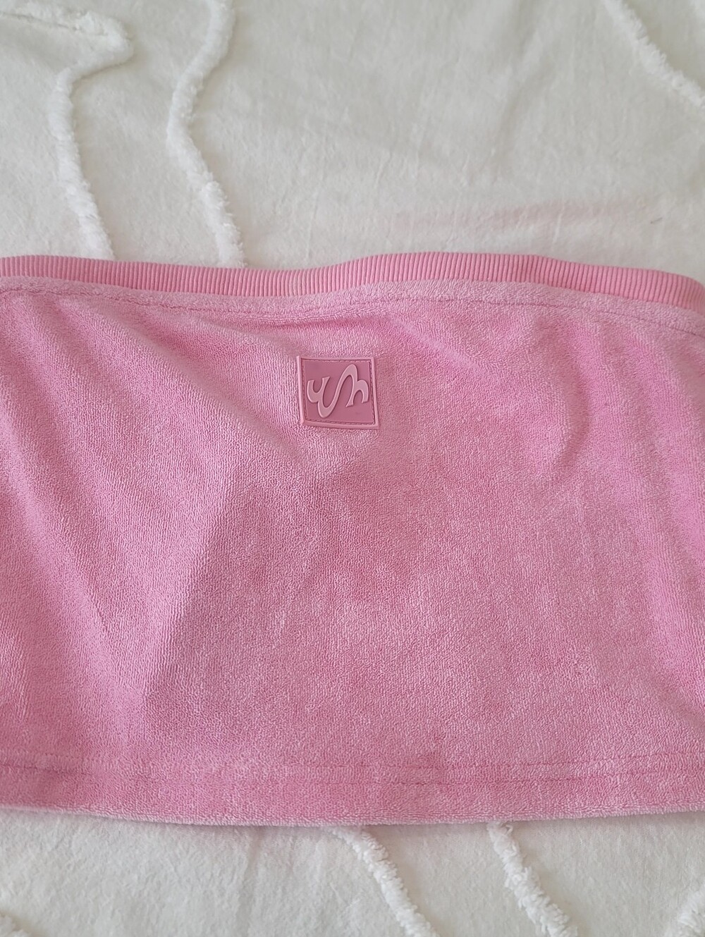 Waydamin Terry Cloth Matching Set NWT Crop Top Pants Jayda Cheaves XS S - Picture 11 of 17